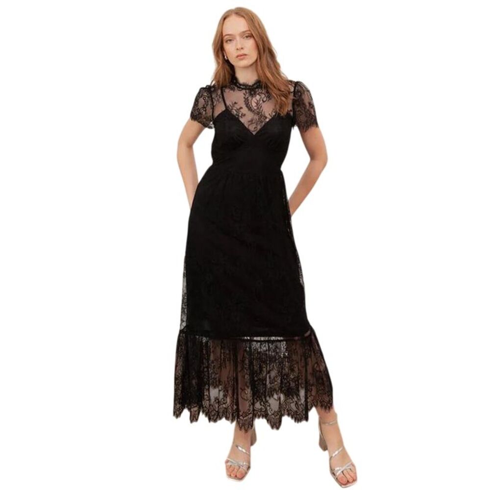 Lovedrobe Womens/Ladies Lace Midi Dress / Black